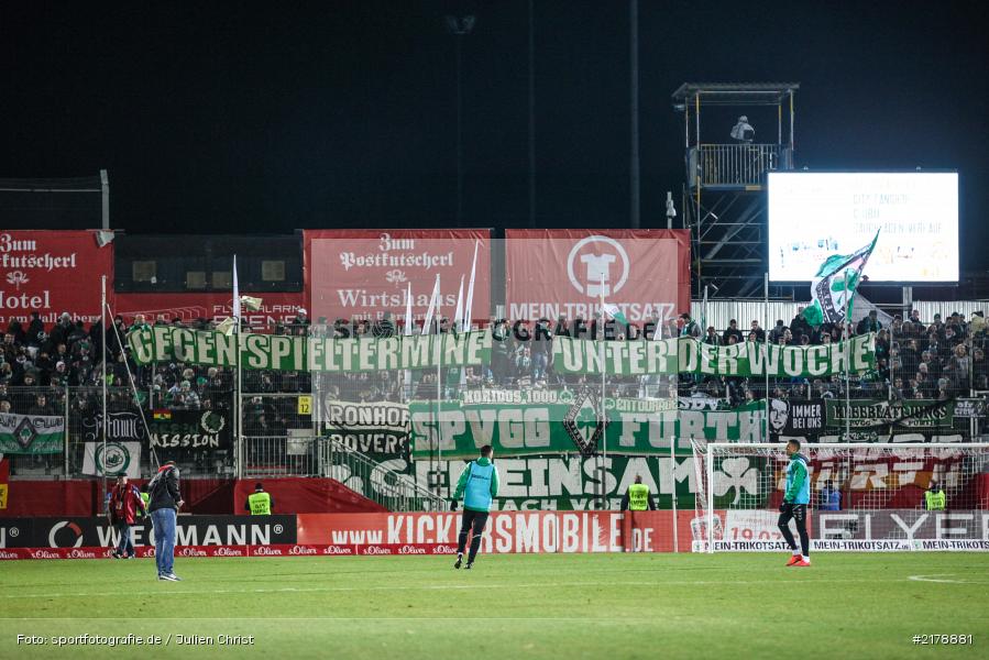 Horidos 1000, Transparent, 24.02.2017, Dallenberg, flyeralarm Arena, Fussball, 2. Bundesliga, SpVgg Greuther Fürth, FC Würzburger Kickers - Bild-ID: 2178881