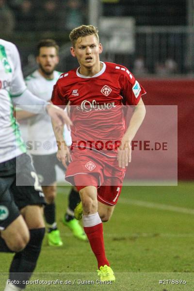 Felix Müller, 24.02.2017, Dallenberg, flyeralarm Arena, Fussball, 2. Bundesliga, SpVgg Greuther Fürth, FC Würzburger Kickers - Bild-ID: 2178896