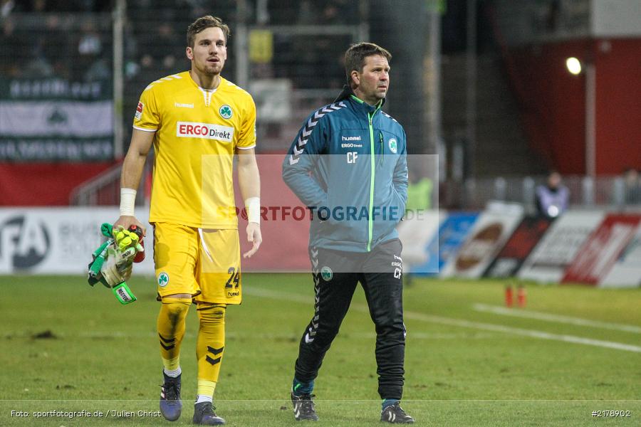 Balázs Megyeri, Christian Fiedler, 24.02.2017, Dallenberg, flyeralarm Arena, Fussball, 2. Bundesliga, SpVgg Greuther Fürth, FC Würzburger Kickers - Bild-ID: 2178902