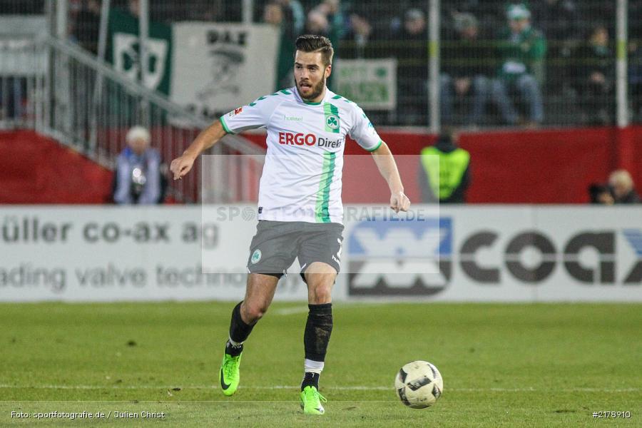 Niko Gießelmann, 24.02.2017, Dallenberg, flyeralarm Arena, Fussball, 2. Bundesliga, SpVgg Greuther Fürth, FC Würzburger Kickers - Bild-ID: 2178910