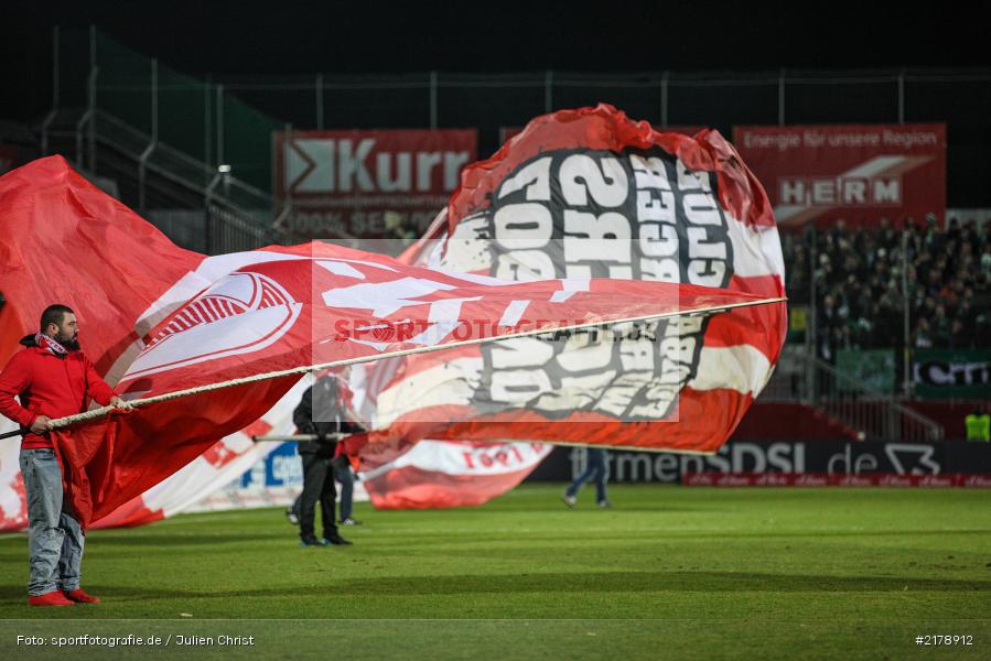 Fahnen, 24.02.2017, Dallenberg, flyeralarm Arena, Fussball, 2. Bundesliga, SpVgg Greuther Fürth, FC Würzburger Kickers - Bild-ID: 2178912