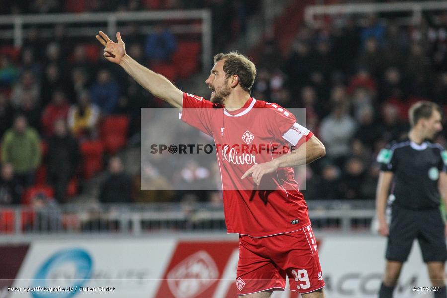 Sebastian Neumann, 24.02.2017, Dallenberg, flyeralarm Arena, Fussball, 2. Bundesliga, SpVgg Greuther Fürth, FC Würzburger Kickers - Bild-ID: 2178927