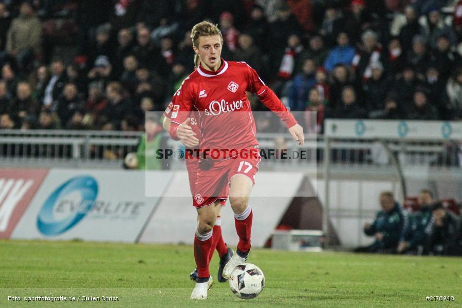 Sebastian Ernst, 24.02.2017, Dallenberg, flyeralarm Arena, Fussball, 2. Bundesliga, SpVgg Greuther Fürth, FC Würzburger Kickers - Bild-ID: 2178948