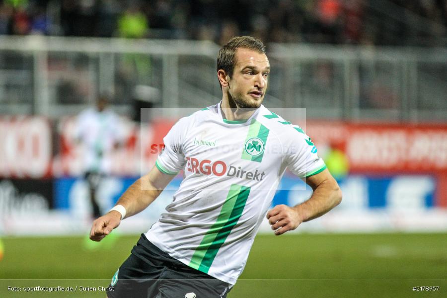 Veton Berisha, 24.02.2017, Dallenberg, flyeralarm Arena, Fussball, 2. Bundesliga, SpVgg Greuther Fürth, FC Würzburger Kickers - Bild-ID: 2178957