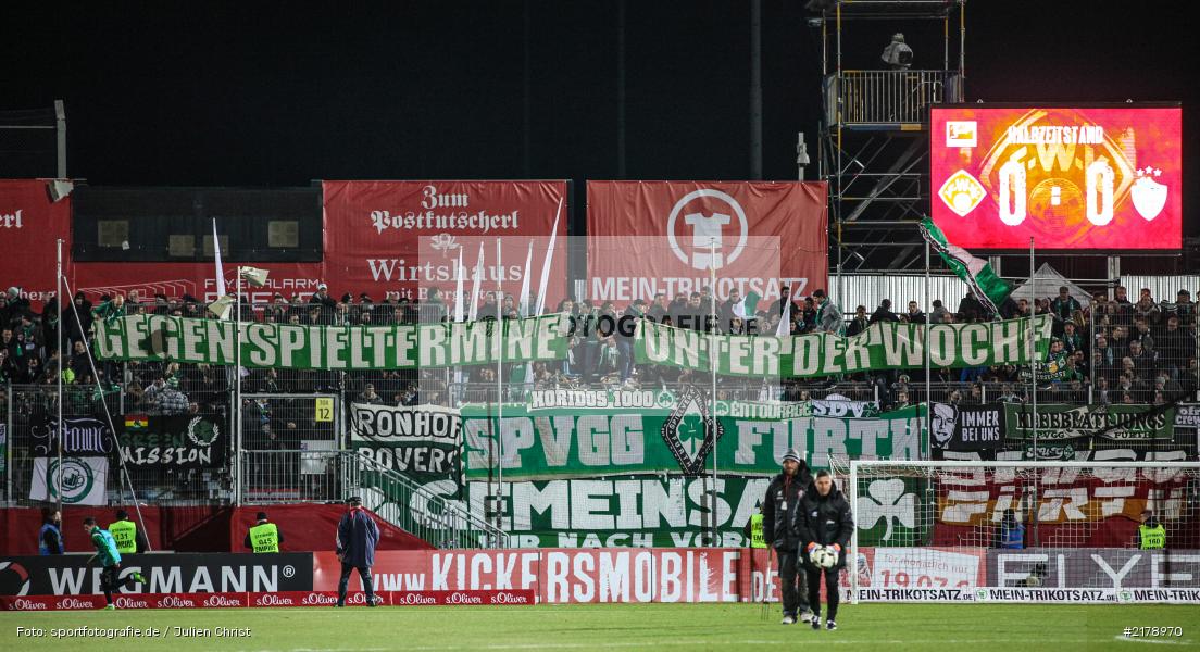 Transparent, Ronhof Rovers, Ronhof, Horidos 1000, 24.02.2017, Dallenberg, flyeralarm Arena, Fussball, 2. Bundesliga, SpVgg Greuther Fürth, FC Würzburger Kickers - Bild-ID: 2178970