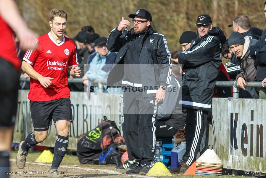 Marco Scheder, 25.02.2017, Landesliga Nord, Fussball, 1. FC Lichtenfels, TSV Karlburg - Bild-ID: 2178990