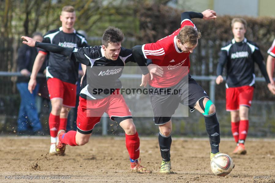 Steffen Hönninger, Marcel Frank, 25.02.2017, Landesliga Nord, Fussball, 1. FC Lichtenfels, TSV Karlburg - Bild-ID: 2179007