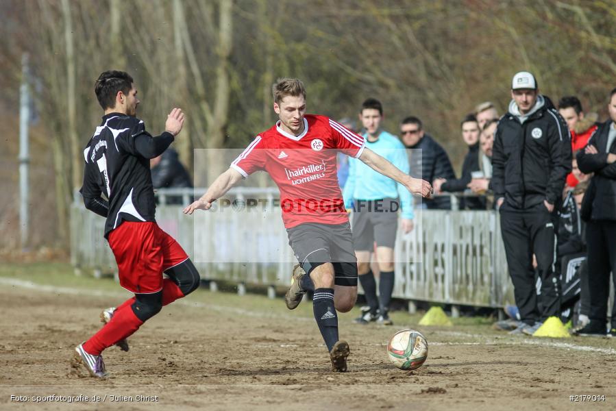 Steffen Bachmann, Manuel Aumueller, 25.02.2017, Landesliga Nord, Fussball, 1. FC Lichtenfels, TSV Karlburg - Bild-ID: 2179014