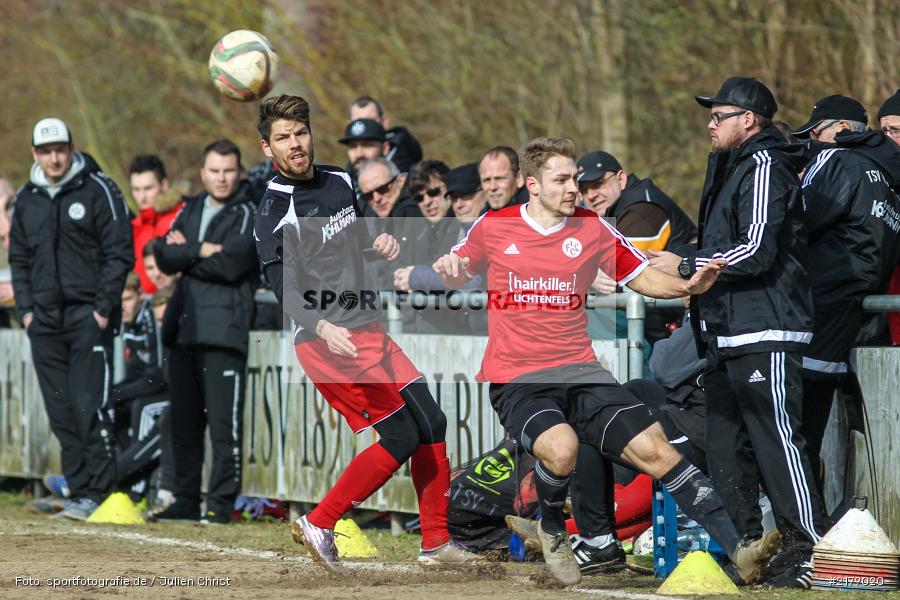 Manuel Aumueller, Steffen Bachmann, 25.02.2017, Landesliga Nord, Fussball, 1. FC Lichtenfels, TSV Karlburg - Bild-ID: 2179020