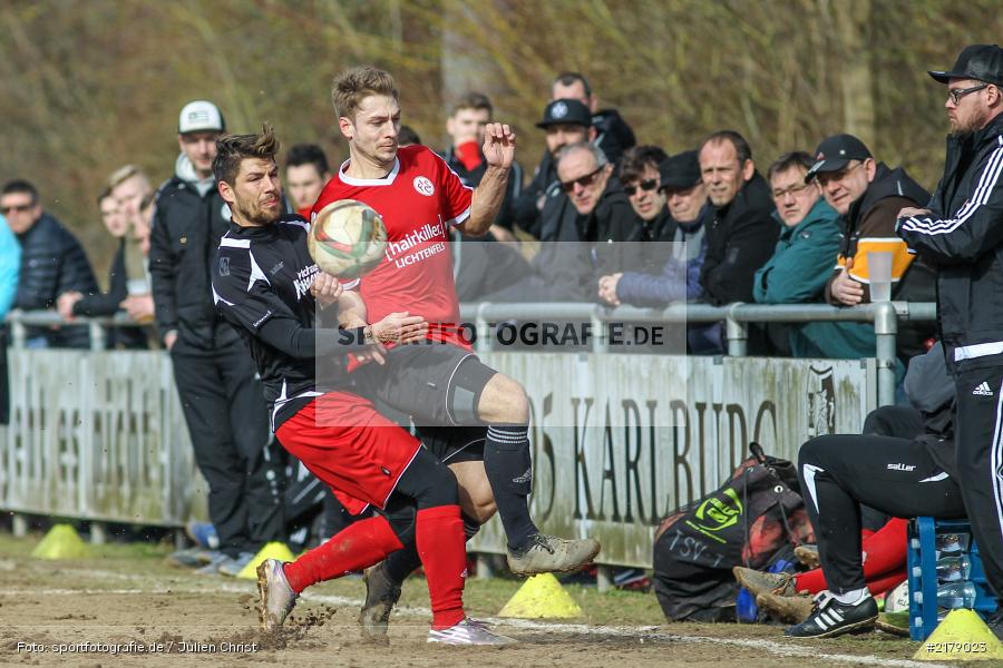 Manuel Aumueller, Steffen Bachmann, 25.02.2017, Landesliga Nord, Fussball, 1. FC Lichtenfels, TSV Karlburg - Bild-ID: 2179023