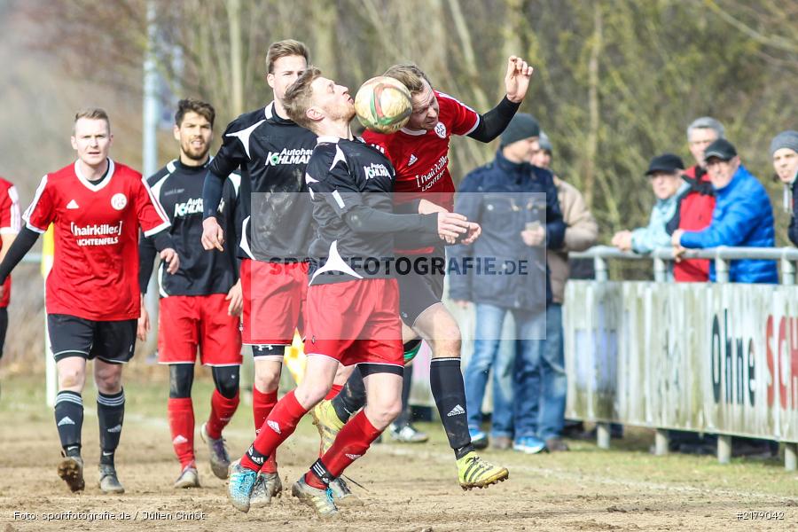 Sebastian Seubert, Steffen Hönninger, 25.02.2017, Landesliga Nord, Fussball, 1. FC Lichtenfels, TSV Karlburg - Bild-ID: 2179042