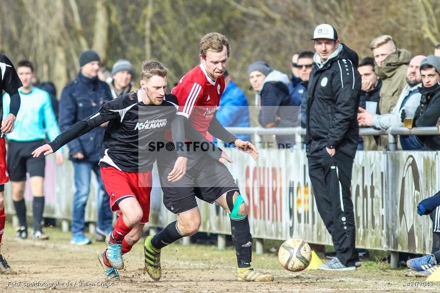 Sebastian Seubert, Steffen Hönninger, 25.02.2017, Landesliga Nord, Fussball, 1. FC Lichtenfels, TSV Karlburg - Bild-ID: 2179043