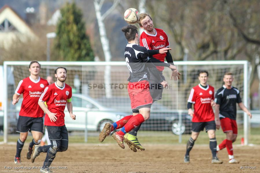 Marcel Frank, Steffen Hönninger, 25.02.2017, Landesliga Nord, Fussball, 1. FC Lichtenfels, TSV Karlburg - Bild-ID: 2179061