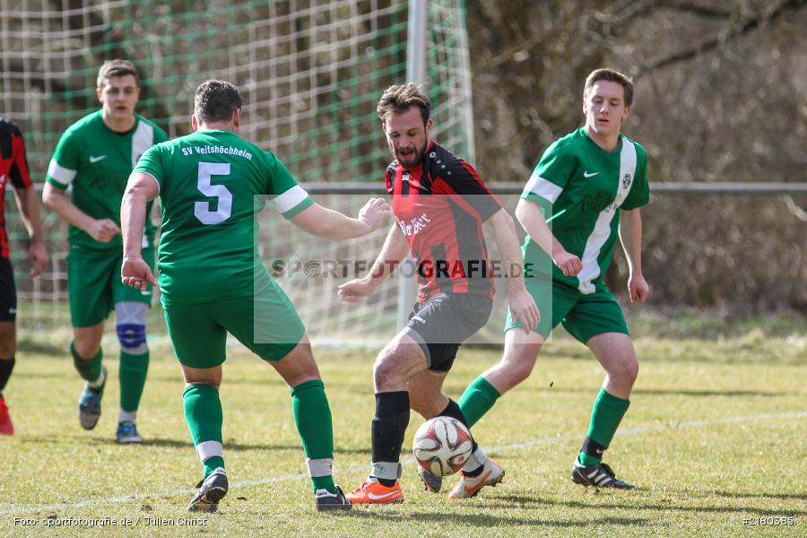 Marco Mueller, Benedikt Schrödl, SV Veitshöchheim II, FV Karlstadt II, A-Klasse Würzburg, 05.03.2017 - Bild-ID: 2180385