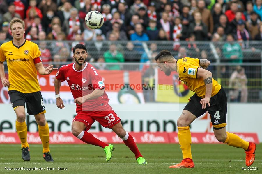 Elia Soriano, Giuliano Modica, 11.03.2017, Dallenberg, flyeralarm Arena, Fussball, 2. Bundesliga, SG Dynamo Dresden, FC Würzburger Kickers - Bild-ID: 2182021