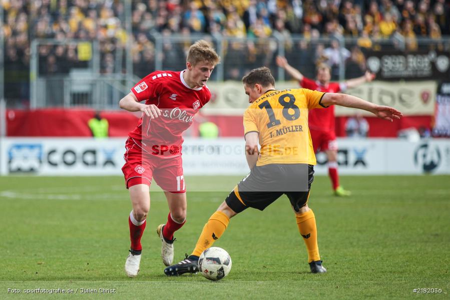 Jannik Müller, Sebastian Ernst, 11.03.2017, Dallenberg, flyeralarm Arena, Fussball, 2. Bundesliga, SG Dynamo Dresden, FC Würzburger Kickers - Bild-ID: 2182036 Jannik Müller, Sebastian Ernst, 11.03.2017, Dallenberg, flyeralarm Arena, Fussball, 2. Bundesliga, SG Dynamo Dresden, FC Würzburger Kickers - Bild-ID: 2182036