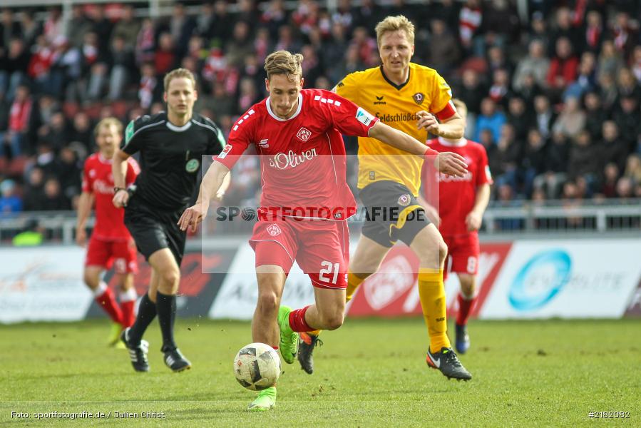 Tobias Schröck, Marco Hartmann, 11.03.2017, Dallenberg, flyeralarm Arena, Fussball, 2. Bundesliga, SG Dynamo Dresden, FC Würzburger Kickers - Bild-ID: 2182082 Tobias Schröck, Marco Hartmann, 11.03.2017, Dallenberg, flyeralarm Arena, Fussball, 2. Bundesliga, SG Dynamo Dresden, FC Würzburger Kickers - Bild-ID: 2182082