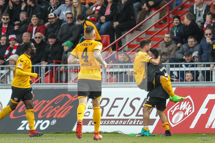 Niklas Kreuzer, 11.03.2017, Dallenberg, flyeralarm Arena, Fussball, 2. Bundesliga, SG Dynamo Dresden, FC Würzburger Kickers - Bild-ID: 2182136
