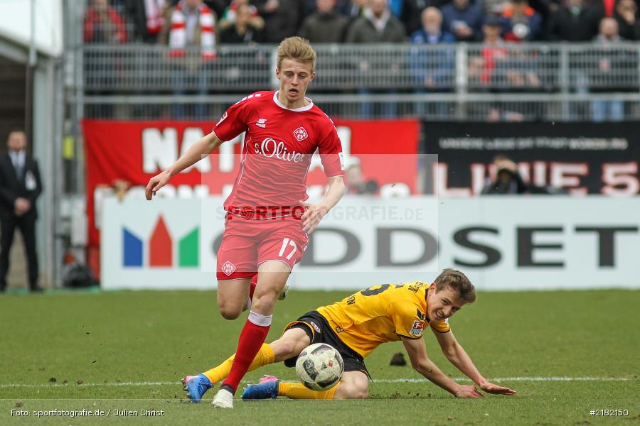 Niklas Hauptmann, Sebastian Ernst, 11.03.2017, Dallenberg, flyeralarm Arena, Fussball, 2. Bundesliga, SG Dynamo Dresden, FC Würzburger Kickers - Bild-ID: 2182150