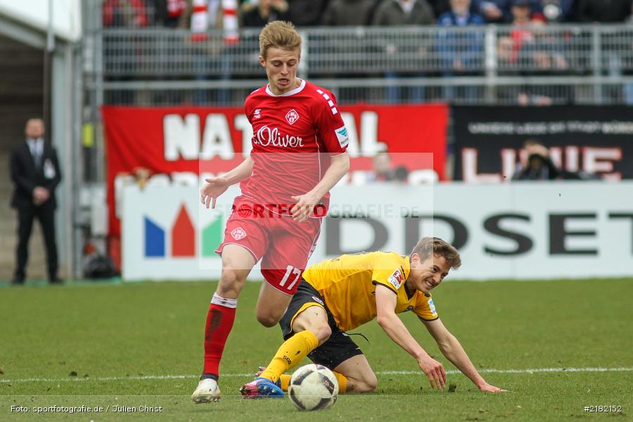 Niklas Hauptmann, Sebastian Ernst, 11.03.2017, Dallenberg, flyeralarm Arena, Fussball, 2. Bundesliga, SG Dynamo Dresden, FC Würzburger Kickers - Bild-ID: 2182152