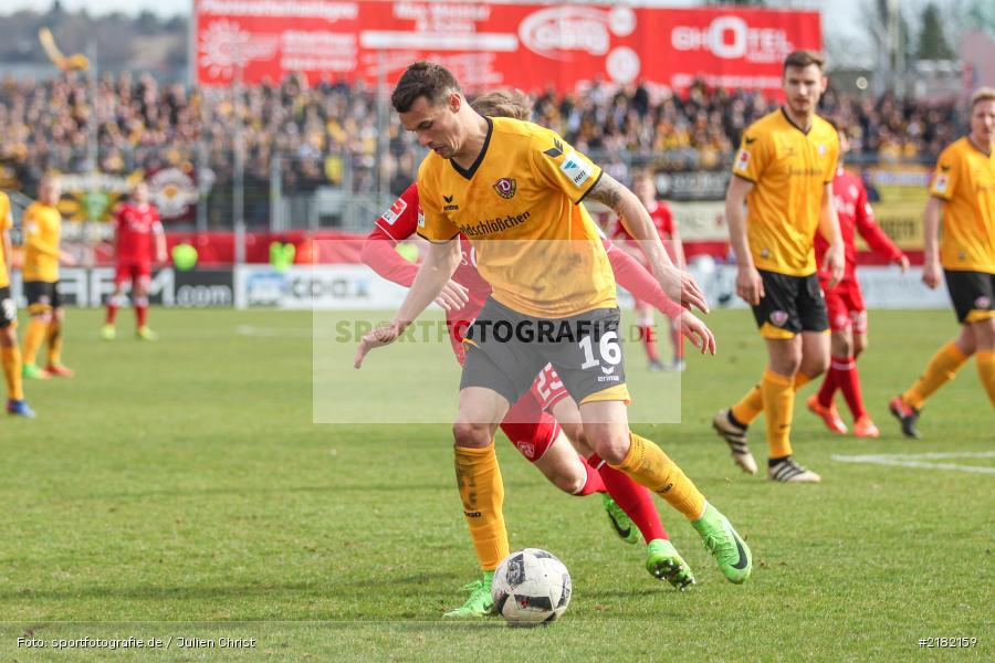 Philip Heise, 11.03.2017, Dallenberg, flyeralarm Arena, Fussball, 2. Bundesliga, SG Dynamo Dresden, FC Würzburger Kickers - Bild-ID: 2182159