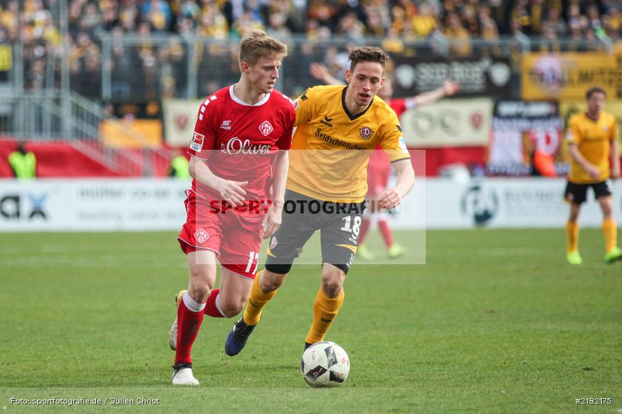 Sebastian Ernst, Jannik Müller, 11.03.2017, Dallenberg, flyeralarm Arena, Fussball, 2. Bundesliga, SG Dynamo Dresden, FC Würzburger Kickers - Bild-ID: 2182175