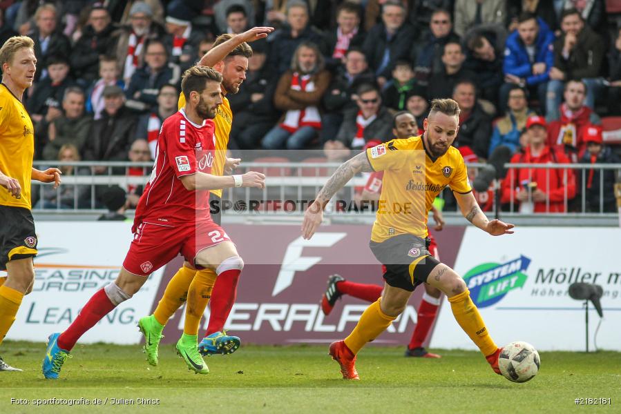 Giuliano Modica, 11.03.2017, Dallenberg, flyeralarm Arena, Fussball, 2. Bundesliga, SG Dynamo Dresden, FC Würzburger Kickers - Bild-ID: 2182181