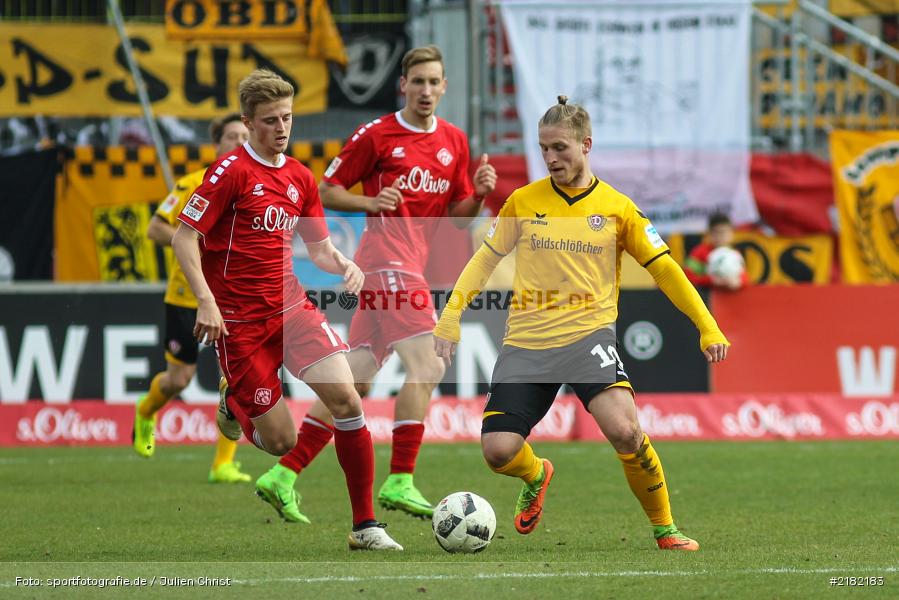 Sebastian Ernst, Marvin Stefaniak, 11.03.2017, Dallenberg, flyeralarm Arena, Fussball, 2. Bundesliga, SG Dynamo Dresden, FC Würzburger Kickers - Bild-ID: 2182183