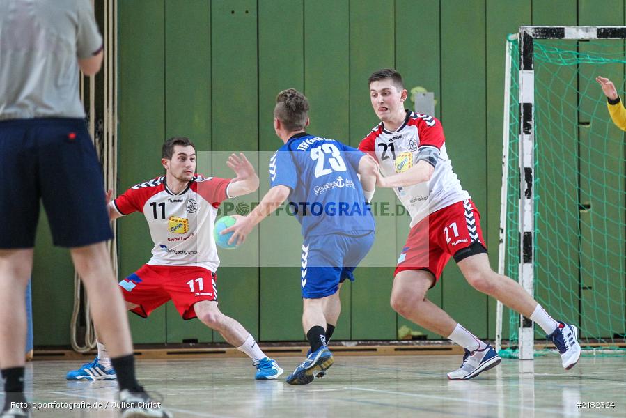 Lukas Hauck, Simon Finke, Jonas Holaschke, 12.03.2017, Viertelfinale, Unterfrankenpokal, Handball, HSC Bad Neustadt, TSV Karlstadt - Bild-ID: 2182324