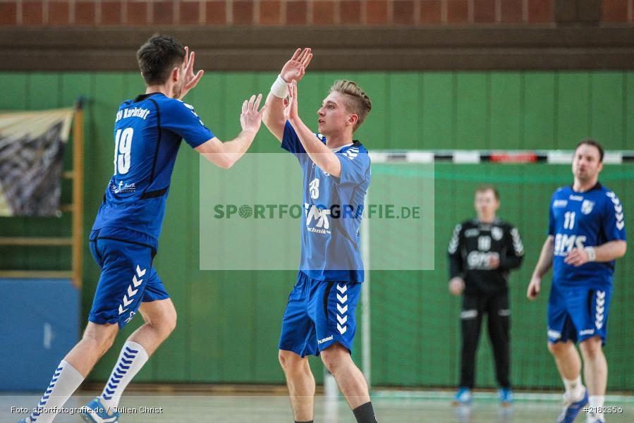 Jonas Holaschke, Sebastian Schmid, 12.03.2017, Viertelfinale, Unterfrankenpokal, Handball, HSC Bad Neustadt, TSV Karlstadt - Bild-ID: 2182356