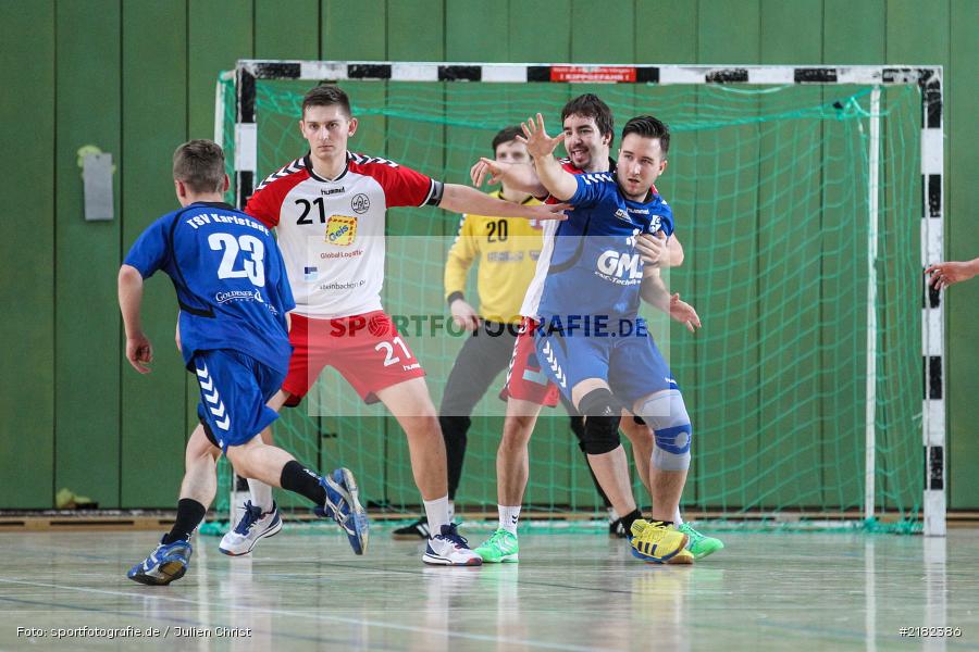 Jonas Holaschke, Simon Finke, 12.03.2017, Viertelfinale, Unterfrankenpokal, Handball, HSC Bad Neustadt, TSV Karlstadt - Bild-ID: 2182386