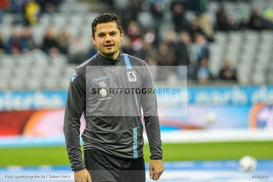 Marnon Busch, Allianz Arena, 17.03.2017, Fussball, 2. Bundesliga, FC Würzburger Kickers, TSV 1860 München - Bild-ID: 2182416