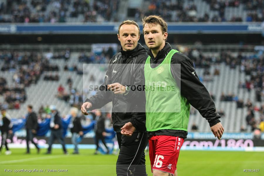 Peter Kurzweg, Peter Endres, Allianz Arena, 17.03.2017, Fussball, 2. Bundesliga, FC Würzburger Kickers, TSV 1860 München - Bild-ID: 2182427