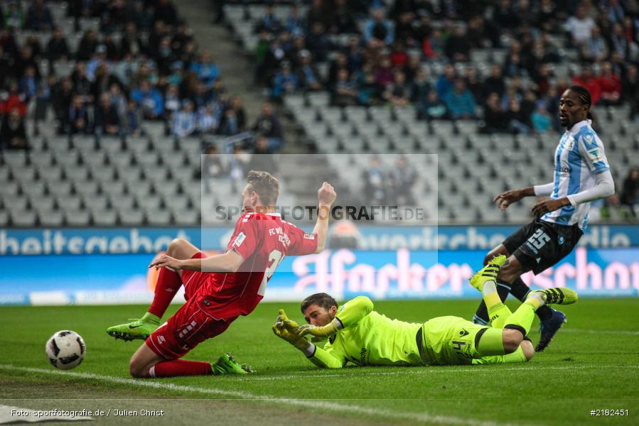 Stefan Ortega, Tobias Schröck, Allianz Arena, 17.03.2017, Fussball, 2. Bundesliga, FC Würzburger Kickers, TSV 1860 München - Bild-ID: 2182451