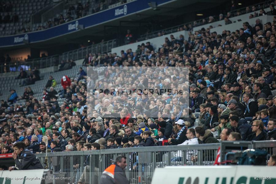 Fans, Allianz Arena, 17.03.2017, Fussball, 2. Bundesliga, FC Würzburger Kickers, TSV 1860 München - Bild-ID: 2182458