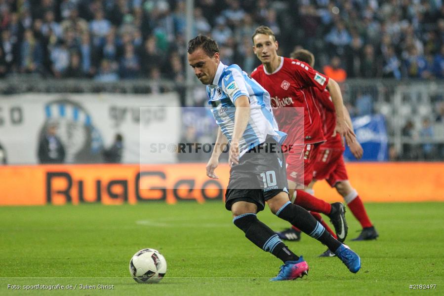 Michael Liendl, Allianz Arena, 17.03.2017, Fussball, 2. Bundesliga, FC Würzburger Kickers, TSV 1860 München - Bild-ID: 2182497