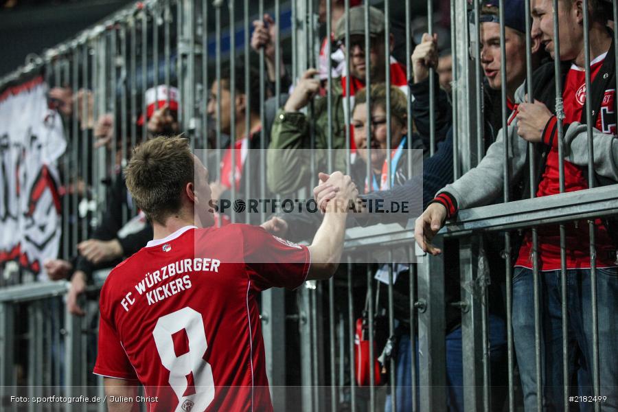 Emanuel Taffertshofer, Allianz Arena, 17.03.2017, Fussball, 2. Bundesliga, FC Würzburger Kickers, TSV 1860 München - Bild-ID: 2182499