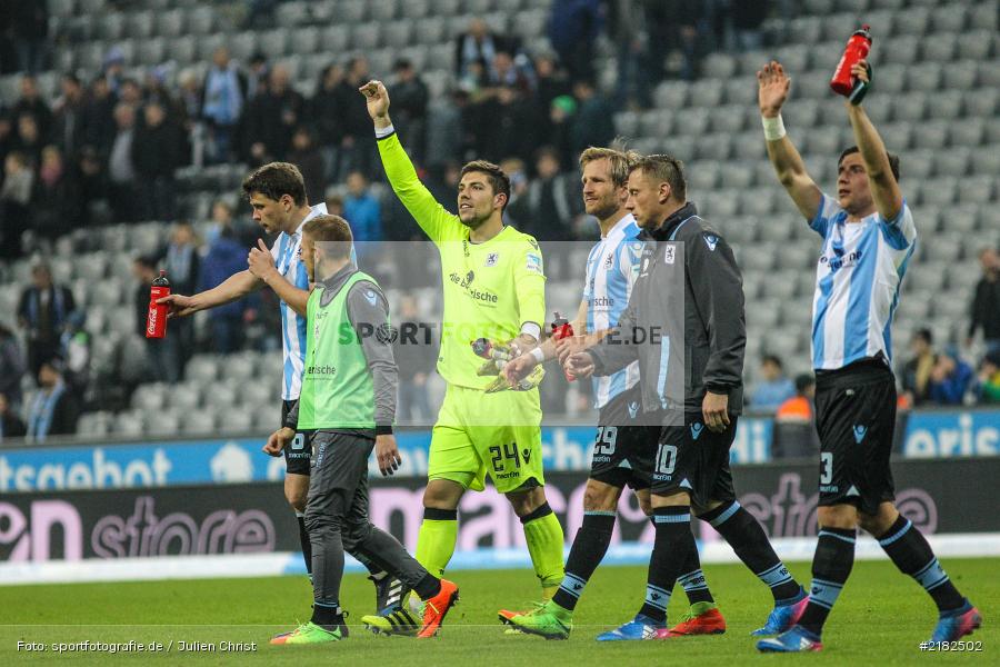 Maximilian Wittek, Ivica Olic, Stefan Aigner, Sebastian Ortega, Allianz Arena, 17.03.2017, Fussball, 2. Bundesliga, FC Würzburger Kickers, TSV 1860 München - Bild-ID: 2182502