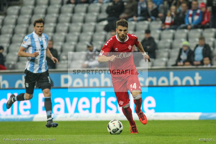 Valdet Rama, Allianz Arena, 17.03.2017, Fussball, 2. Bundesliga, FC Würzburger Kickers, TSV 1860 München - Bild-ID: 2182505