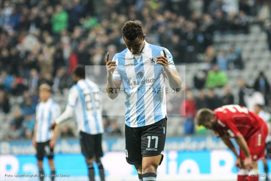 Felix Uduokhai, Allianz Arena, 17.03.2017, Fussball, 2. Bundesliga, FC Würzburger Kickers, TSV 1860 München - Bild-ID: 2182508