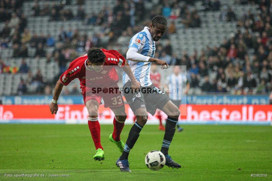 Abdoulaye Ba, Elia Soriano, Allianz Arena, 17.03.2017, Fussball, 2. Bundesliga, FC Würzburger Kickers, TSV 1860 München - Bild-ID: 2182516