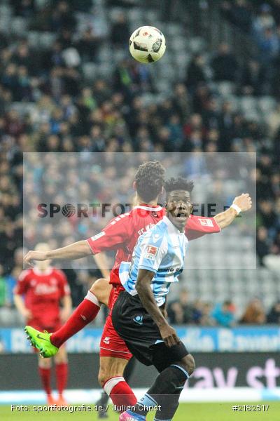 Lumor, Elia Soriano, Allianz Arena, 17.03.2017, Fussball, 2. Bundesliga, FC Würzburger Kickers, TSV 1860 München - Bild-ID: 2182517