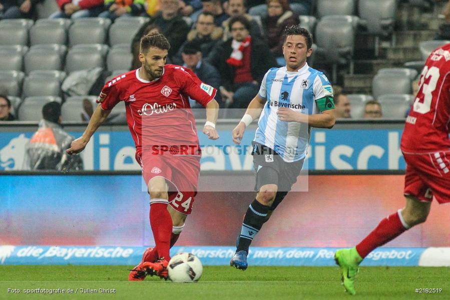 Valdet Rama, Maximilian Wittek, Allianz Arena, 17.03.2017, Fussball, 2. Bundesliga, FC Würzburger Kickers, TSV 1860 München - Bild-ID: 2182519 Valdet Rama, Maximilian Wittek, Allianz Arena, 17.03.2017, Fussball, 2. Bundesliga, FC Würzburger Kickers, TSV 1860 München - Bild-ID: 2182519