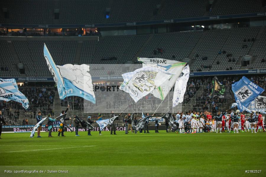 Fahnen, Allianz Arena, 17.03.2017, Fussball, 2. Bundesliga, FC Würzburger Kickers, TSV 1860 München - Bild-ID: 2182527