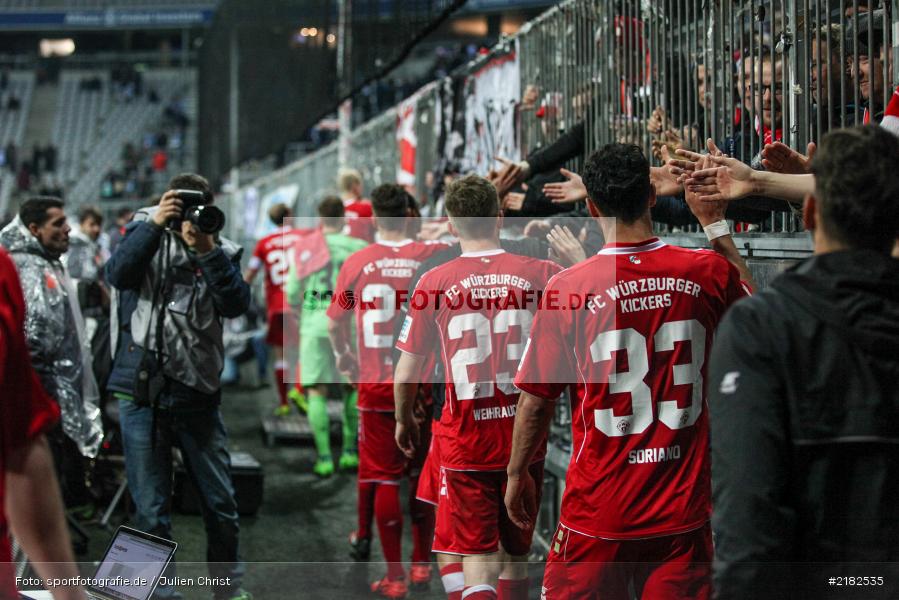 Allianz Arena, 17.03.2017, Fussball, 2. Bundesliga, FC Würzburger Kickers, TSV 1860 München - Bild-ID: 2182535