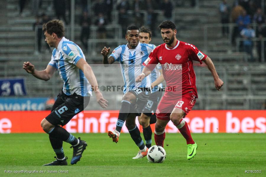 Elia Soriano, Amilton, Allianz Arena, 17.03.2017, Fussball, 2. Bundesliga, FC Würzburger Kickers, TSV 1860 München - Bild-ID: 2182552