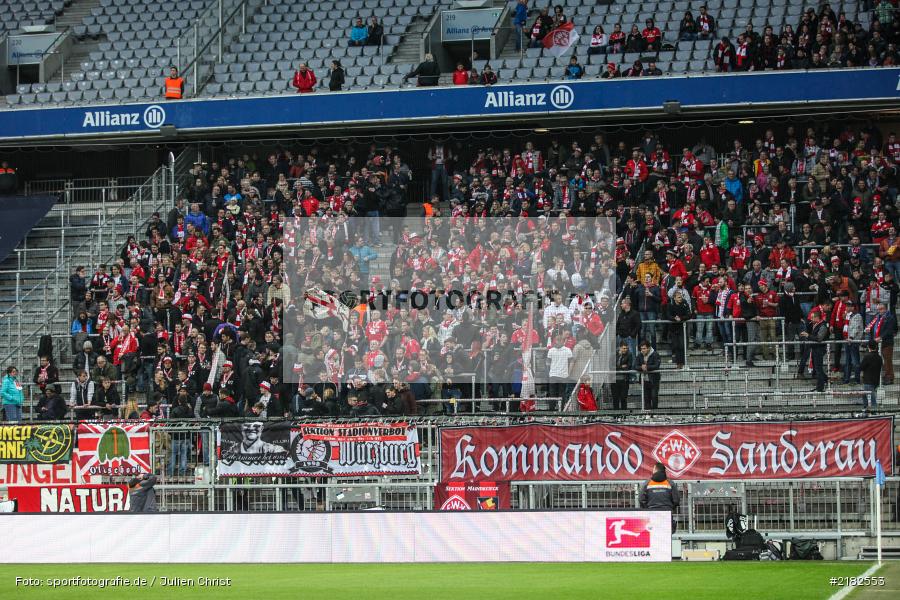 Stimmung, Fans, Allianz Arena, 17.03.2017, Fussball, 2. Bundesliga, FC Würzburger Kickers, TSV 1860 München - Bild-ID: 2182553