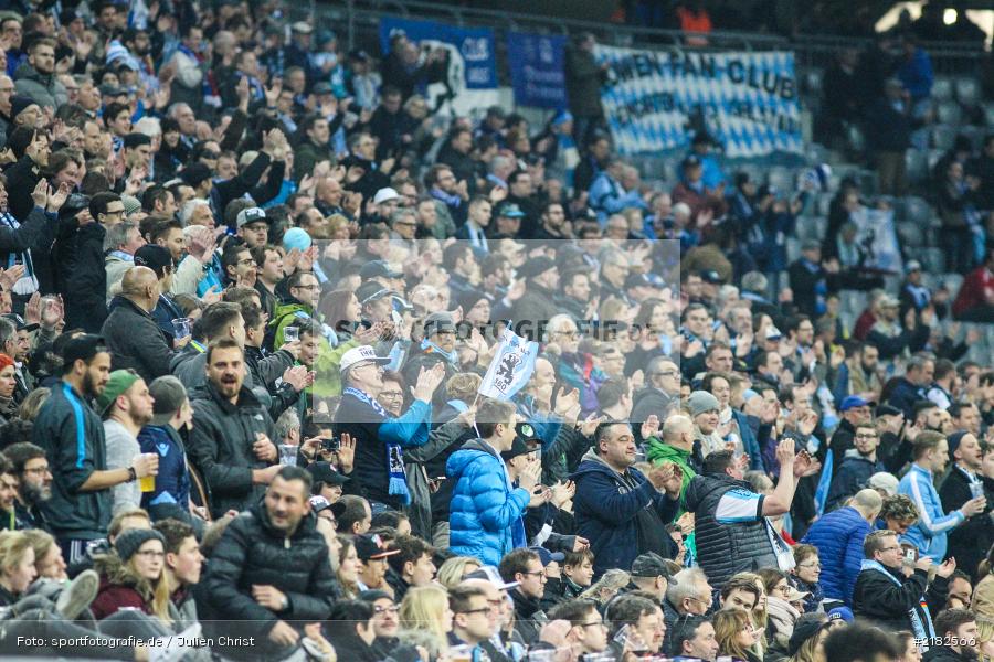 Löwen Fans, Allianz Arena, 17.03.2017, Fussball, 2. Bundesliga, FC Würzburger Kickers, TSV 1860 München - Bild-ID: 2182566 Löwen Fans, Allianz Arena, 17.03.2017, Fussball, 2. Bundesliga, FC Würzburger Kickers, TSV 1860 München - Bild-ID: 2182566