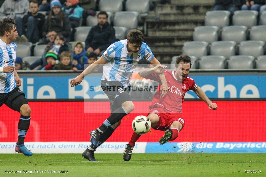 Sebastian Boenisch, Peter Kurzweg, Allianz Arena, 17.03.2017, Fussball, 2. Bundesliga, FC Würzburger Kickers, TSV 1860 München - Bild-ID: 2182569