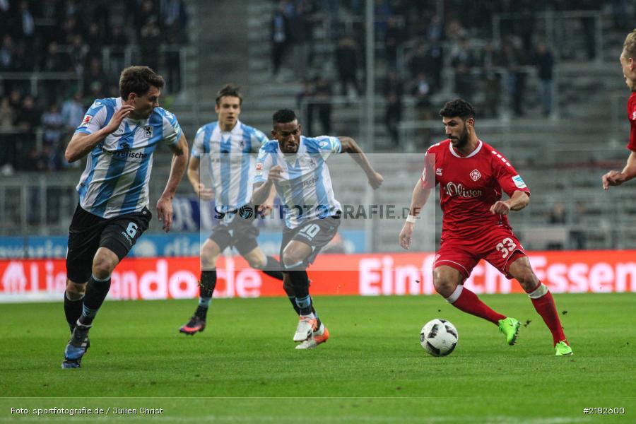 Elia Soriano, Amilton, Allianz Arena, 17.03.2017, Fussball, 2. Bundesliga, FC Würzburger Kickers, TSV 1860 München - Bild-ID: 2182600